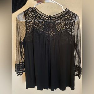 Express lace long sleeve shirt